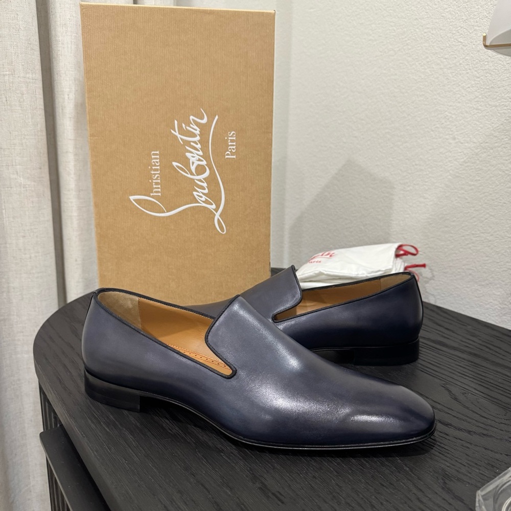 Christian Louboutin Dandelion Loafer Leather Navy - Picture 4 of 8